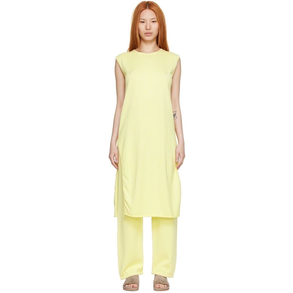 Lauren Manoogian Light Green Cotton Baby Alpaca Tunic Dress Dry Cleaned Sz Small